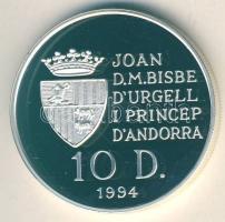 Andorra 1994. 10D Ag "Olimpia-kerékpár" T:PP
