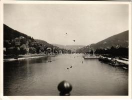 Heidelberg, A Neckar-völgy az új hídról. Dr. Buday Kálmán felvétele / Neckar valley. photo (non PC) (EK)