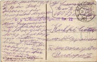 1916 Lviv, Lwów, Lemberg; Ul. Sykstuska / Sykstuskagasse / street view, shops, tram + "K.u.K. I...