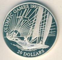 Kiribati 1992. 20$ Ag "Olimpia-vitorlázás" T:PP