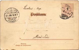 1899 (Vorläufer) Lauenstein (Altenberg), Lauenstein von Süden. Sächs. Erzgebirge (Rb)