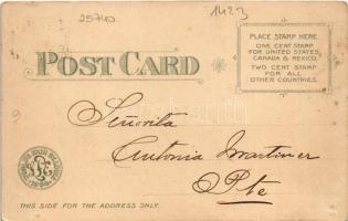 1904 Saint Louis, St. Louis; World's Fair. Corner Palace of Varied Industries. Art Nouveau, sil...