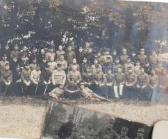 1916 A cs. és kir. 60. egri gyalogezred pótzászlóaljának tuisztikara Kutna-Horában névsor, tablókép ...