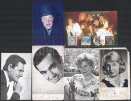 6 db dedikált színész és énekes fotó