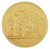 DN "Magyarok Kincstára - II. Rákóczi Ferenc emlékérem, 25 aranydukát" aranyozott rézötvöze...