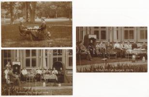 1914 Bad Bentheim, Krokodillen Club - 3 original photos