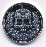 DN "Magyarok Kincstára - Ferenc József 1 korona" ezüstözött rézötvözet utánveret kapszuláb...