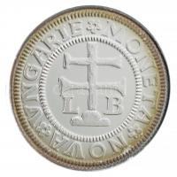 DN Magyarok Kincstára - II. Lajos monéta nova dénár ezüstözött rézötvözet utánveret kapszulában, tanúsítvánnyal (16mm) T:PP patina