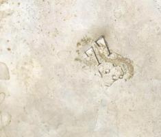 Közel-keleti réz fedeles doboz, jelzett, kopott, 22x18cm