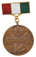 1965. Életmentésért részben zománcozott bronz életmentő kitüntetés T:1-
