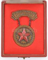 1951. "Kohó- és Gépipari Miniszter - Sztálin Vasmű Emlékérem 1951 bronz fokozata" bronzozo...