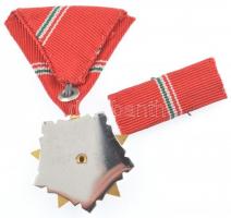 1966. "Szocialista Hazáért Érdemrend" zománcozott Br kitüntetés mellszalaggal és szalagsáv...