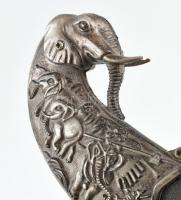 Elefánt motívumos dísztőr, h: 37 cm