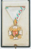 1996. "A Tiszti Szolgálati Jel I. fokozata" zománcozott, aranyozott és ezüstözött kitüntet...