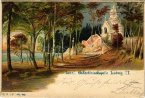 ~1900 Leoni am Strarnberger See, (Berg); Gedächtnisskapelle Ludwig II / Memorial Chapel of Ludwig II, C. S. i F. No. 203 litho (EK)