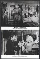 1965 ,,Finom kis háború című román - francia film jelenetei és szereplői, 13 db vintage produkciós filmfotó, ezüst zselatinos fotópapíron, a használatból eredő kisebb hibákkal, 18x24 cm