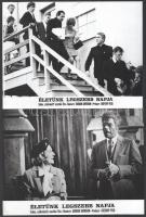 cca 1974 ,,Életünk legszebb napja" című amerikai film jelenetei és szereplői, 13 db vintage pro...