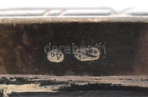 Ezüst (Ag) képkeret vékony ezüst lemez borítással, ovális és kerek, 5 db, hátoldalon műanyag betétte...