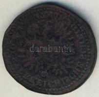 Ausztria / magyar verdejel 1851B 3Kr negatív veret bőrből! RRR!!!