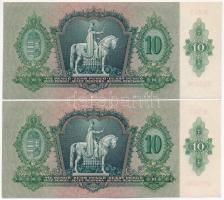 1936. 10P (2x) "B 647 092075-092076" sorszámkövetők T:II-III
Adamo P9