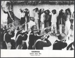 cca 1969 ,,Queimada" című olasz film jelenetei és szereplői, 7 db vintage produkciós filmfotó, ...