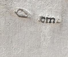 Ezüst (Ag) gyufatartó, kopott, jelzett, nettó: 12g, 5x4x1,5cm