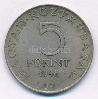 1948. 5Ft Ag "Petőfi" T:1-,2 patina Adamo EM1