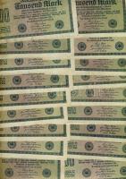 Német Birodalom / Weimari Köztársaság 1922. 1000M (50x) T:II,II/III