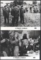 cca 1972 ,,A fekete farkas" című csehszlovák film jelenetei és szereplői, 13 db vintage produkc...