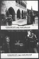 1955 ,,Vízkereszt, vagy amit akartok" című szovjet film jelenetei és szereplői, 13 db vintage p...