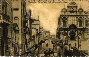 1914 Venezia, Venice; Canal dei S.S. Giovanni e Paolo (EB)