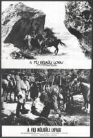 1974 ,,A fej nélküli lovas" című szovjet westernfilm jelenetei és szereplői, 13 db vintage prod...