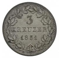 Német Államok / Bajorország 1851. 3kr Ag I. Lajos T:2,2- German States / Bayern 1851. 3 Kreuzer Ag Ludwig I C:XF,VF Krause KM# 800