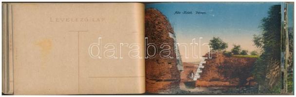 Aldunai-Tájképek - Képeslap füzet 19 képeslappal: Golubác, Orsova, Ada Kaleh, Román-szerb-magyar hat...