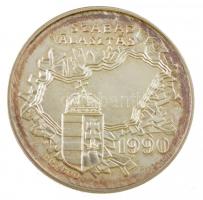 Kiss György (1943-2016) 1994. "Dr. Antall József / Szabad választás 1990" jelzett Ag emlék...