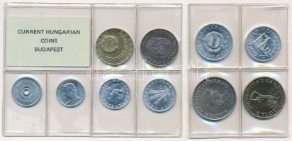 1986. 2f-20Ft (10xklf) érmés forgalmi sor, két darabba vágott(?) fóliatokban T:1 Adamo FO19