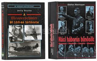 2 db II. világháborús könyv: Jerry Scutts: A Messerschmitt Bf 109-es története, Stefan Niemayer: Náci háborús bűnösök.
