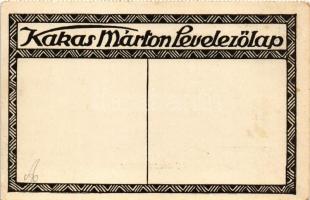 Mühlbeck Károly önarcképe. Kakas Márton levelezőlap s: Mühlbeck Károly (EK)