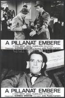 1970 ,,A pillanat embere" című angol film jelenetei és szereplői (köztük Norman Wisdom), 9 db vintage produkciós filmfotó (a használatból eredő kisebb hibákkal), ezüst zselatinos fotópapíron, 18x24 cm