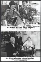 1972 ,,Az Olsen banda nagy fogása" című dán film jelenetei és szereplői, 10 db vintage produkci...