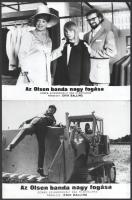 1972 ,,Az Olsen banda nagy fogása" című dán film jelenetei és szereplői, 10 db vintage produkci...