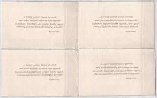 2000. 2000Ft (4x) "Millenium" "MM 0307332-0307335" sorszámkövetők. Eredeti, bont...