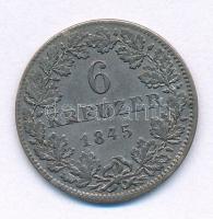 Német Államok / Hessen-Darmstadt 1845. 6kr Ag "II. Lajos" T:2
German States / Hesse-Darms...