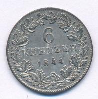 Német Államok / Württemberg 1844. 6kr Ag T:2 German States / Württemberg 1844. 6 Kreuzer Ag C:XF Krause KM# 592