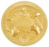 Kósa István (1953-) 2008. "140 éve született Horthy Miklós" kétoldalas, aranyozott emlékér...