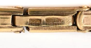 Ezüst (Ag) óralánc, jelzett, h: 14 cm, nettó: 7,4g