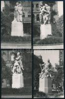Budapest Szabadság tér Irredenta szoborcsoport 4 db fotó 9x12 cm