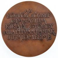 Lapis András (1942-) 1985. "Bátor szellem, igaz szív - Király György" kétoldalas Br emléké...