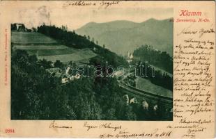 1907 Klamm am Semmering, railway bridge, viaduct (fl)