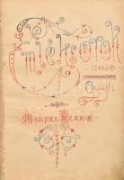 Cca. 1888 Emlékalbum. Dolfel Hermin névvel, rajzokkal, versekkel, viseletes állapotban, 21x15cm